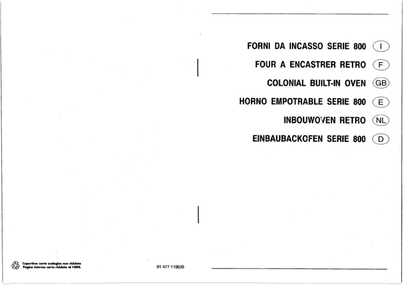 First page image of the manual for APF8B