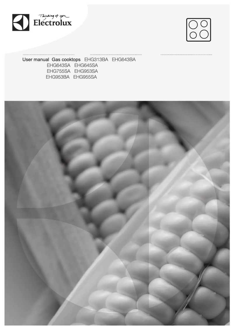 First page image of the manual for EHG643SA