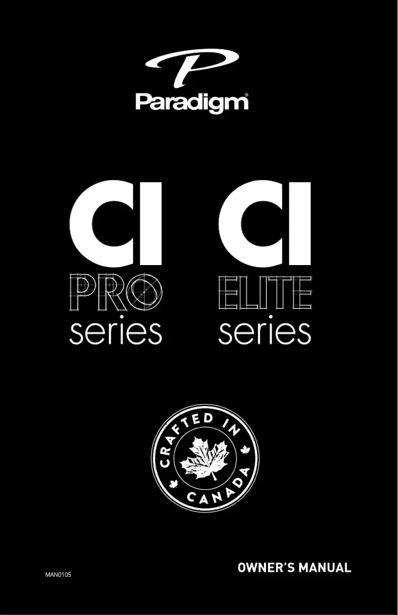 First page image of the manual for CI Pro P65-IW