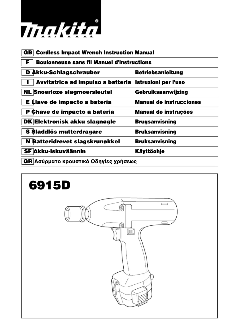 Page 1 of the manual User Manual Makita 6915D