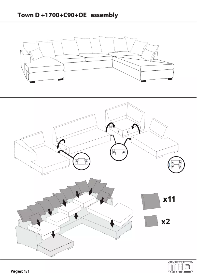 Page 1 of the manual User Manual Mio Town