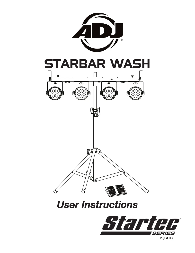Page 1 of the manual User Manual American DJ Starbar Wash