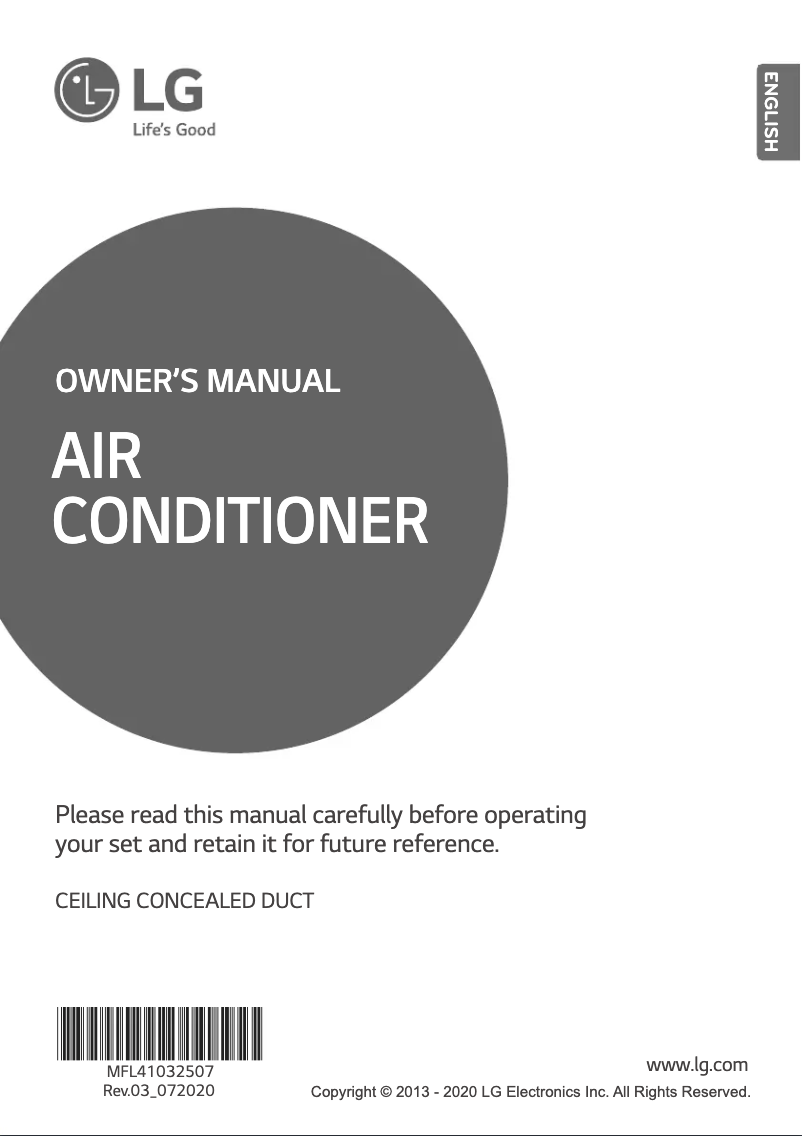 First page image of the manual for B30AWYN7G6