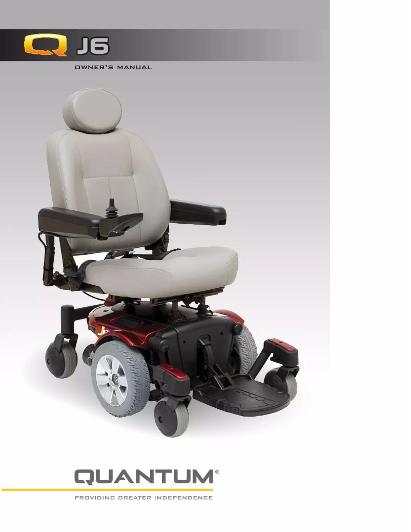 First page image of the manual for J6