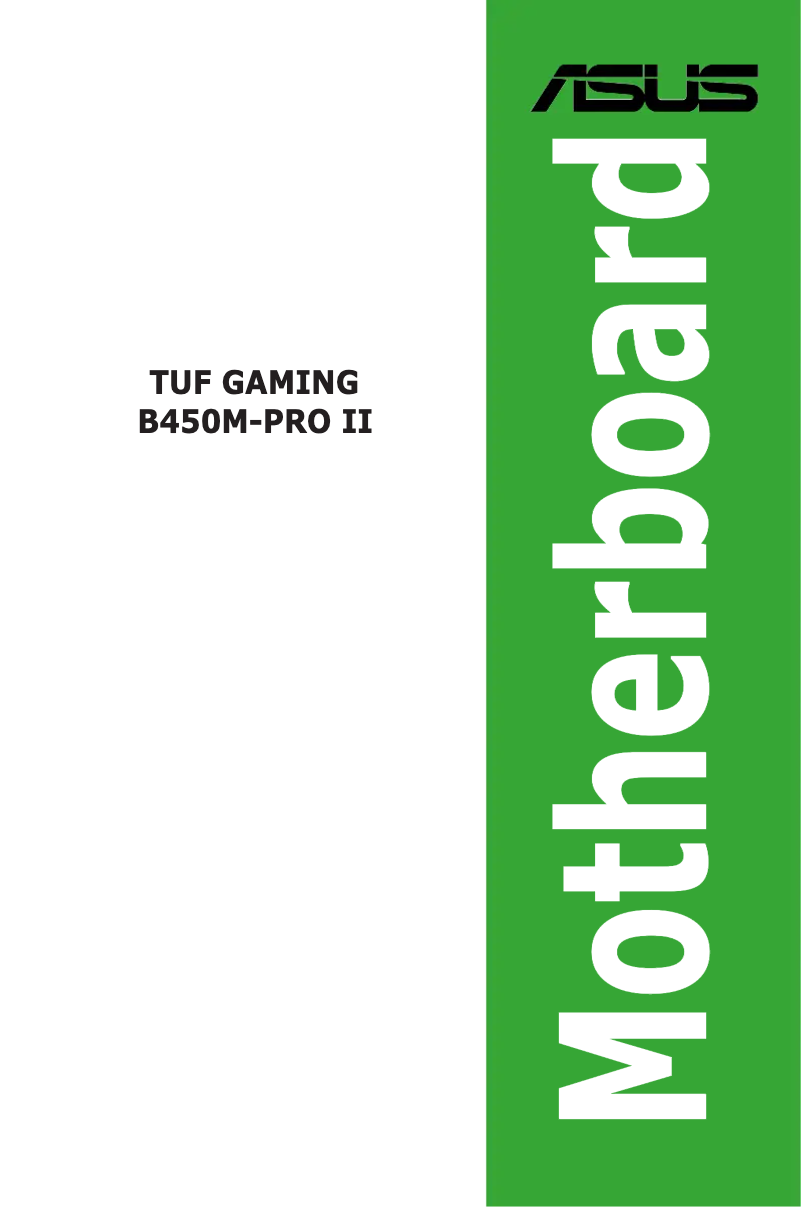 Page 1 of the manual User Manual Asus TUF Gaming B450M-Pro II