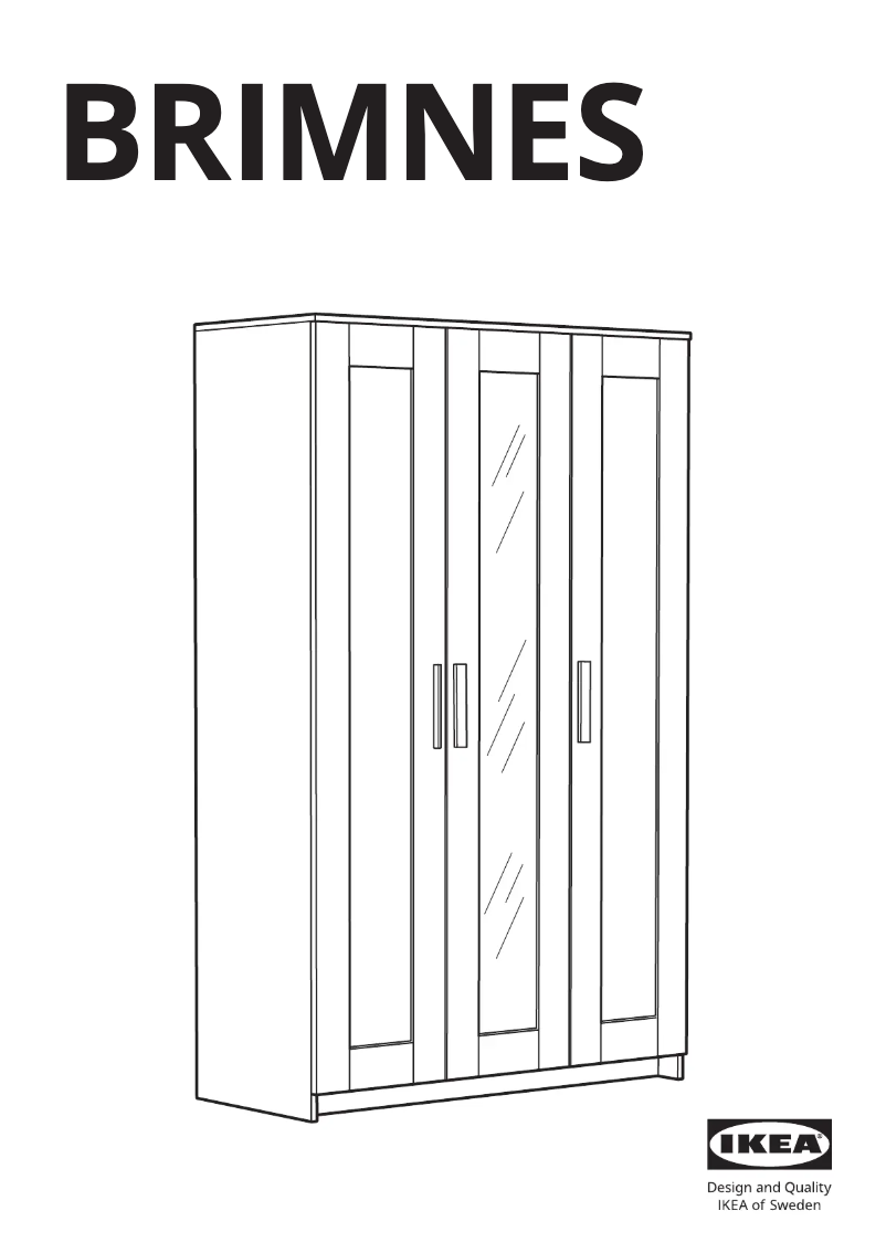 Page 1 of the manual User Manual Ikea BRIMNES 604.075.77