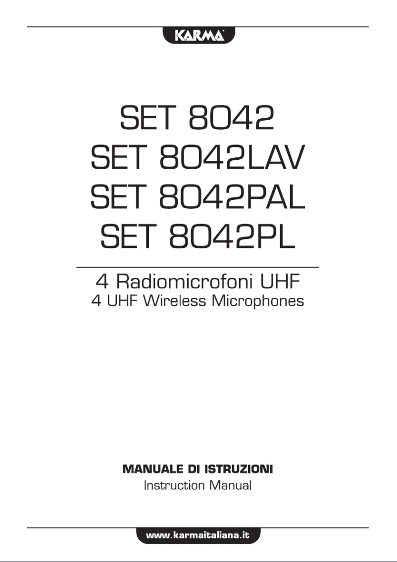 First page image of the manual for SET 8042PAL