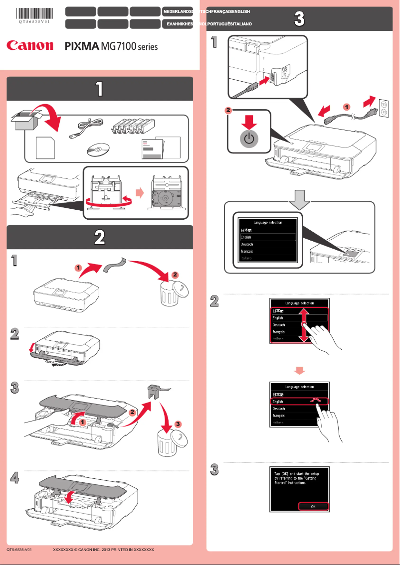 Page 1 of the manual User Manual Canon Pixma MG7150