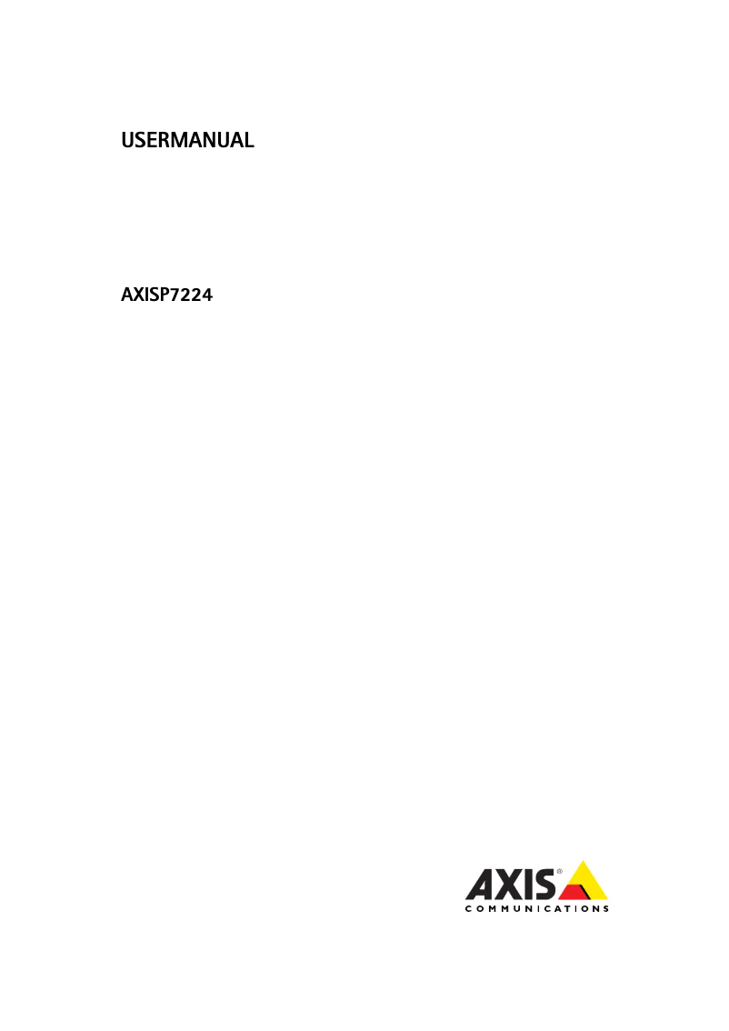 First page image of the manual for P7224