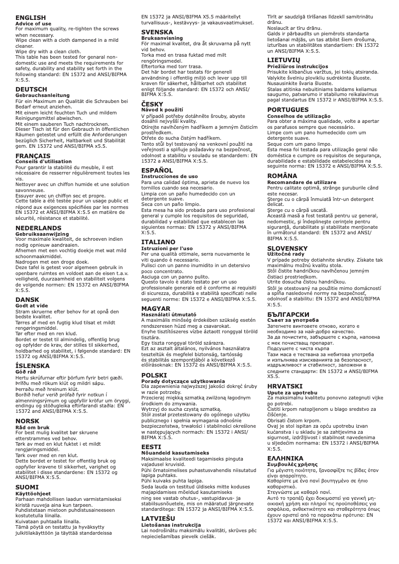 First page image of the manual for NORRAKER