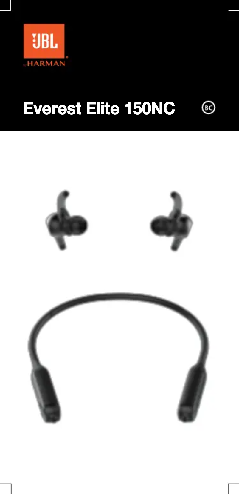 Page 1 of the manual User Manual JBL Everest Elite 150NC