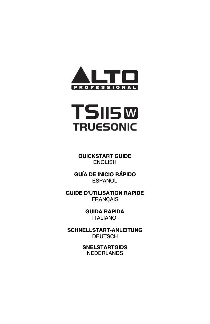 First page image of the manual for TS 115