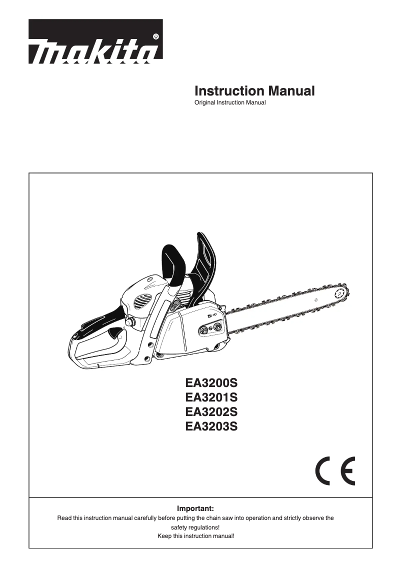 Page 1 of the manual User Manual Makita EA3201S35B