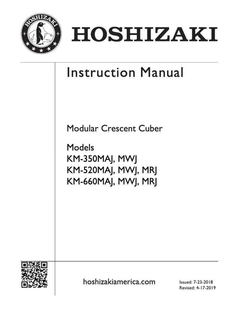 First page image of the manual for KM-650MAH