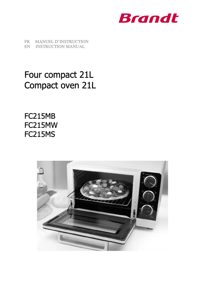 First page image of the manual for FC215MB