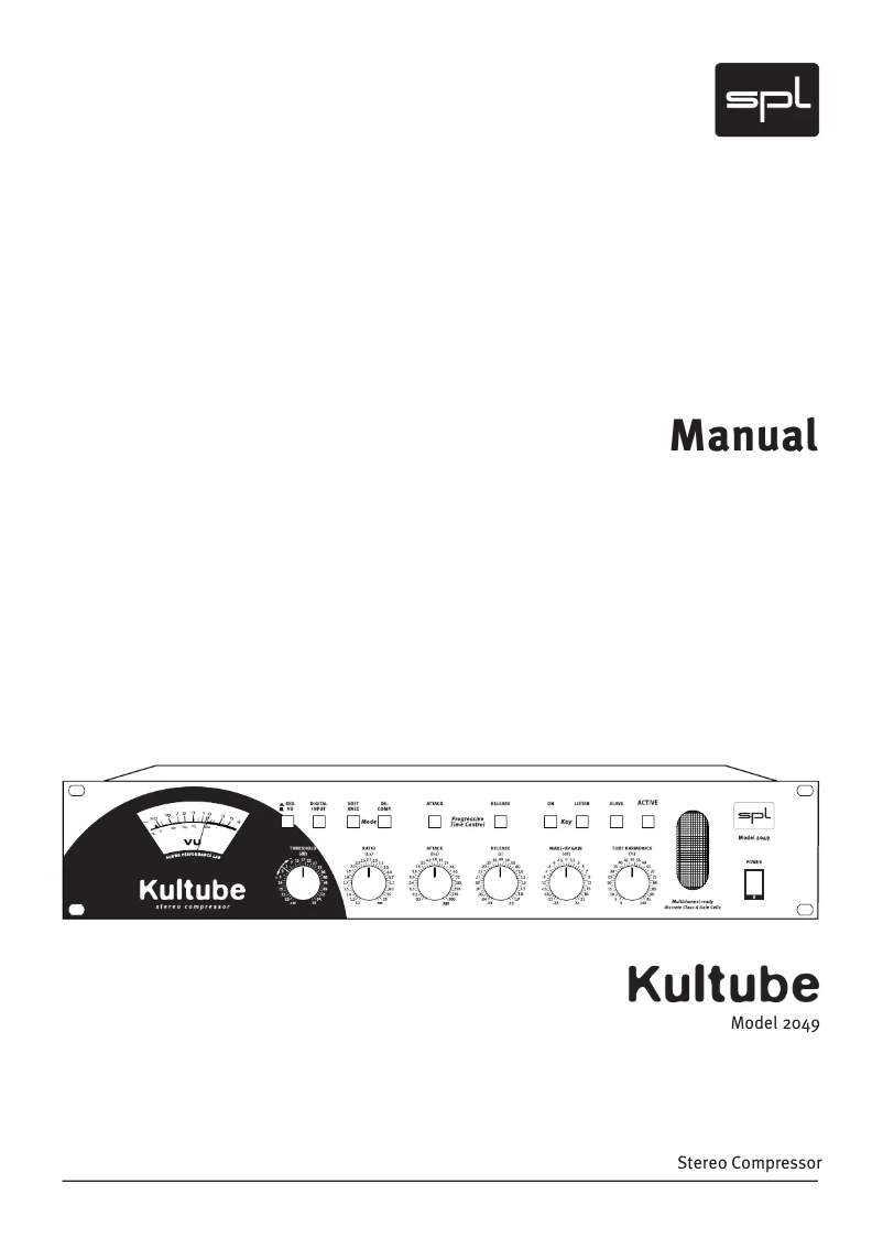 First page image of the manual for Kultube