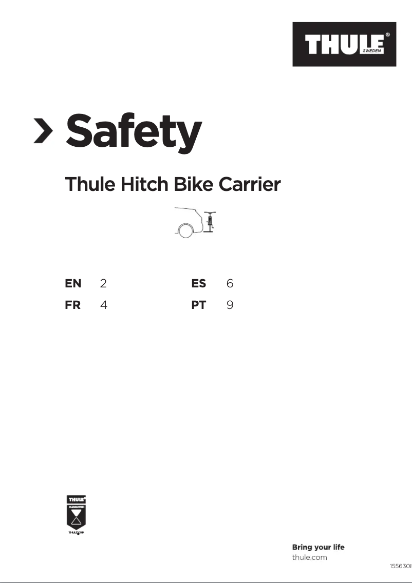 Page 1 of the manual User Manual Thule Camber