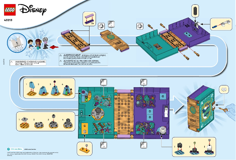 Page 1 of the manual Visual Instructions Lego Disney 43213