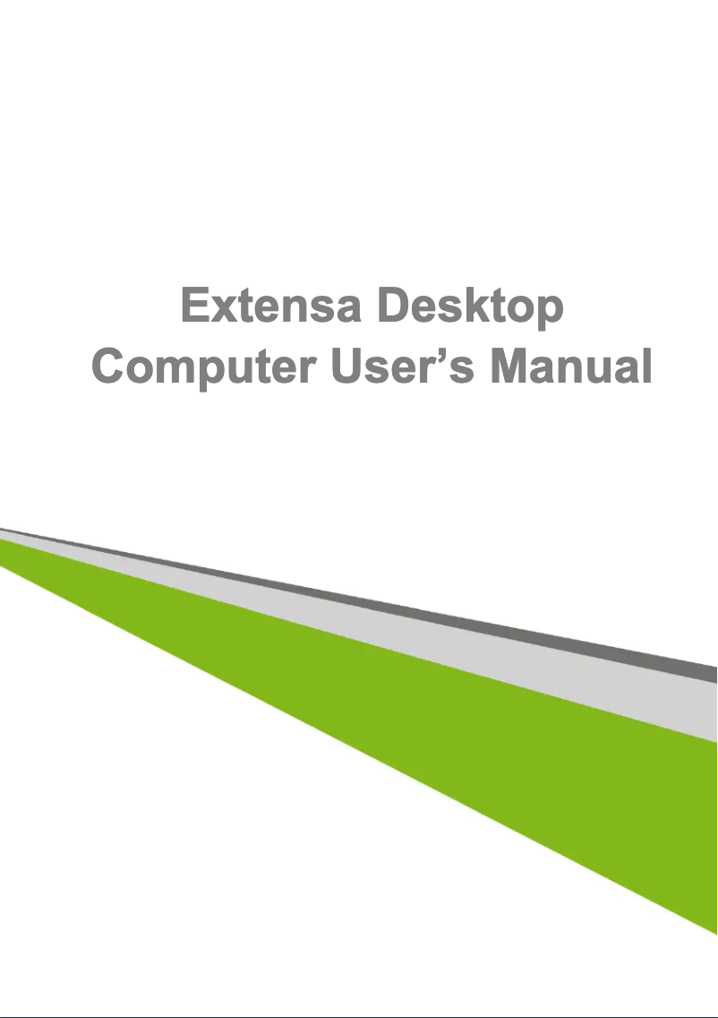 Page 1 de la notice Manuel utilisateur Acer Extensa EX2610G