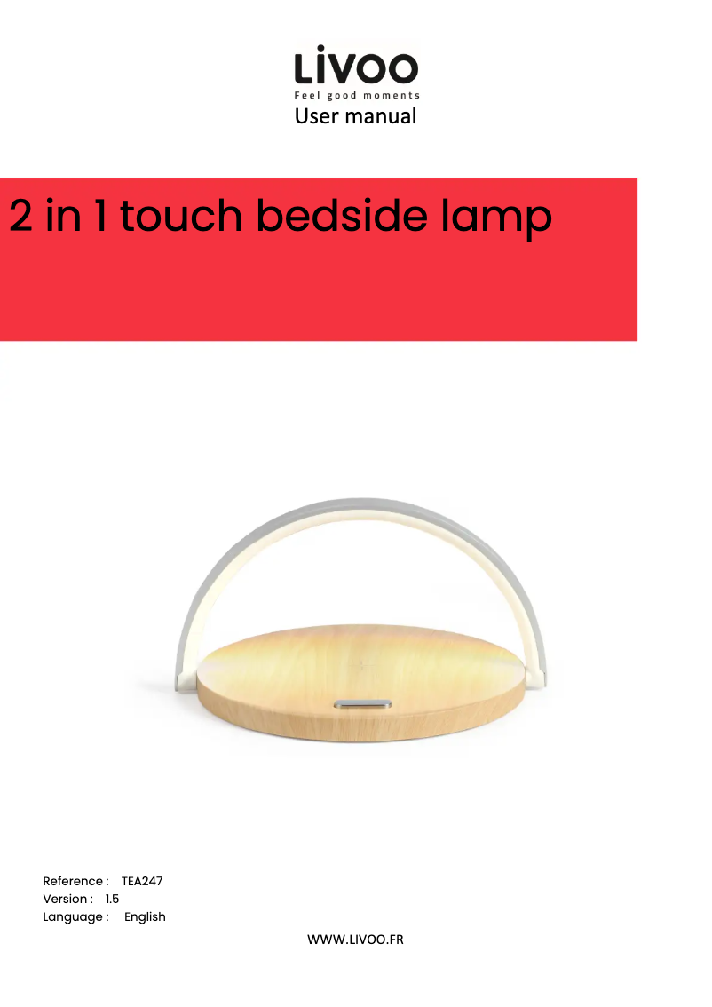 Page 1 of the manual User Manual Livoo TEA247