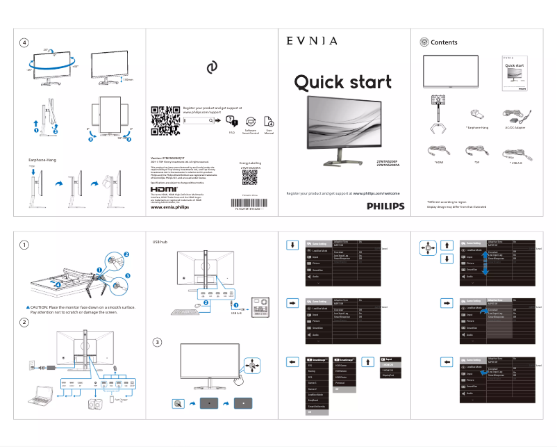 First page image of the manual for Evnia 27M1N5200P