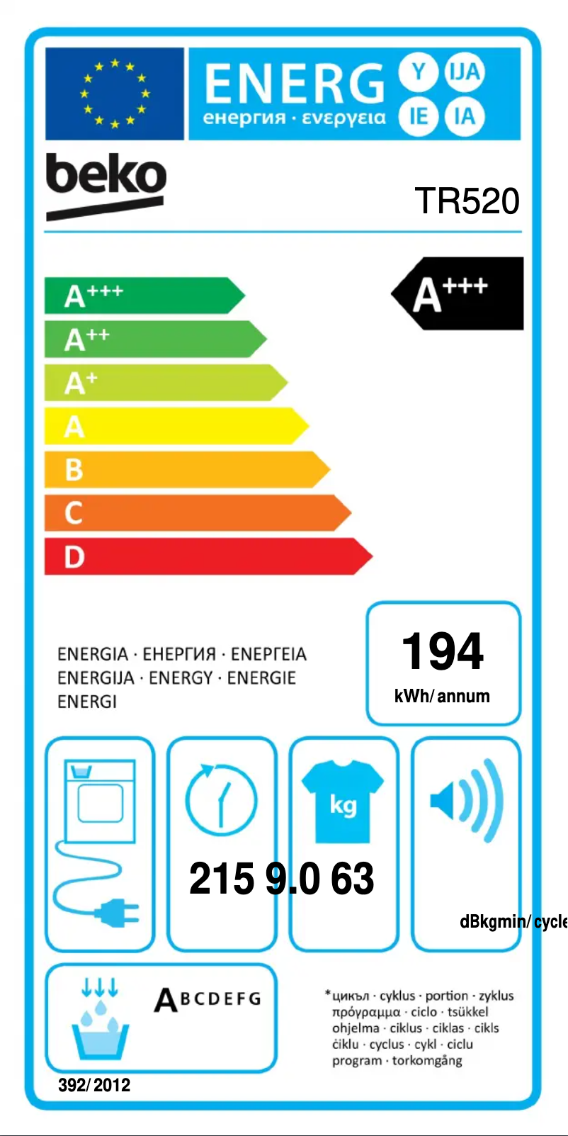 First page image of the manual for TR520
