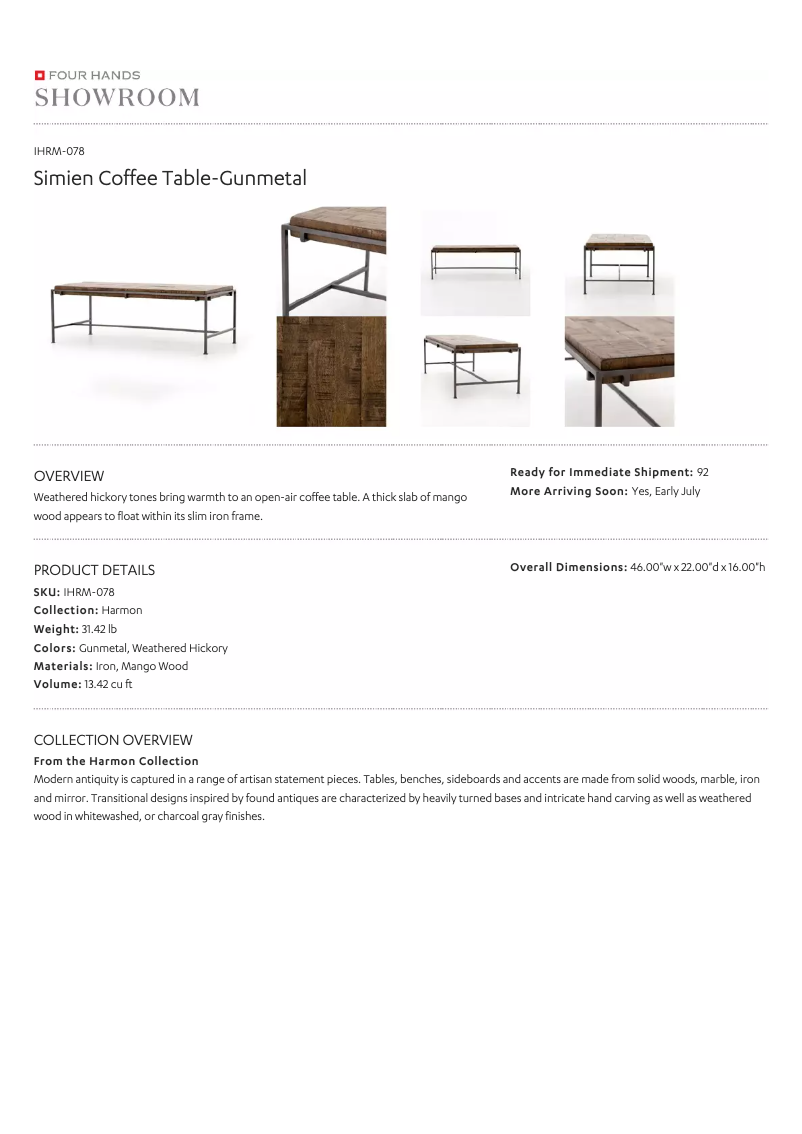 First page image of the manual for IHRM-078