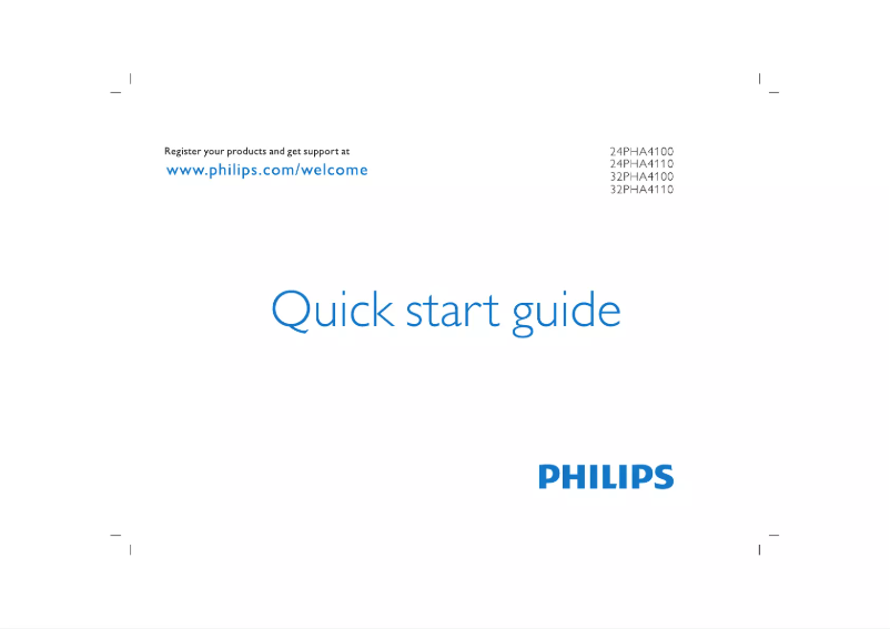 Page 1 of the manual User Manual Philips 4000 series 24PHA4110S