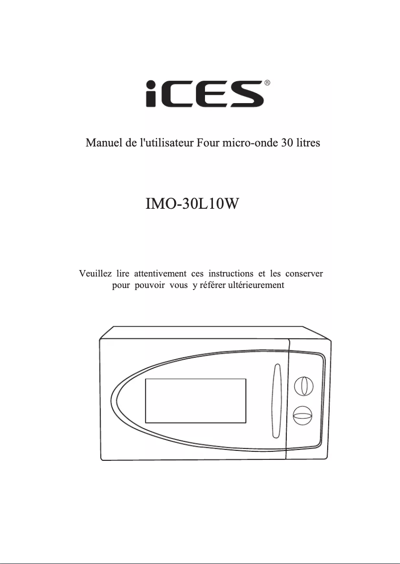 First page image of the manual for IMO-30L10W