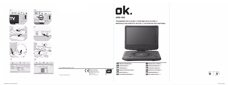 Page 1 of the manual User Manual OK OPD 910