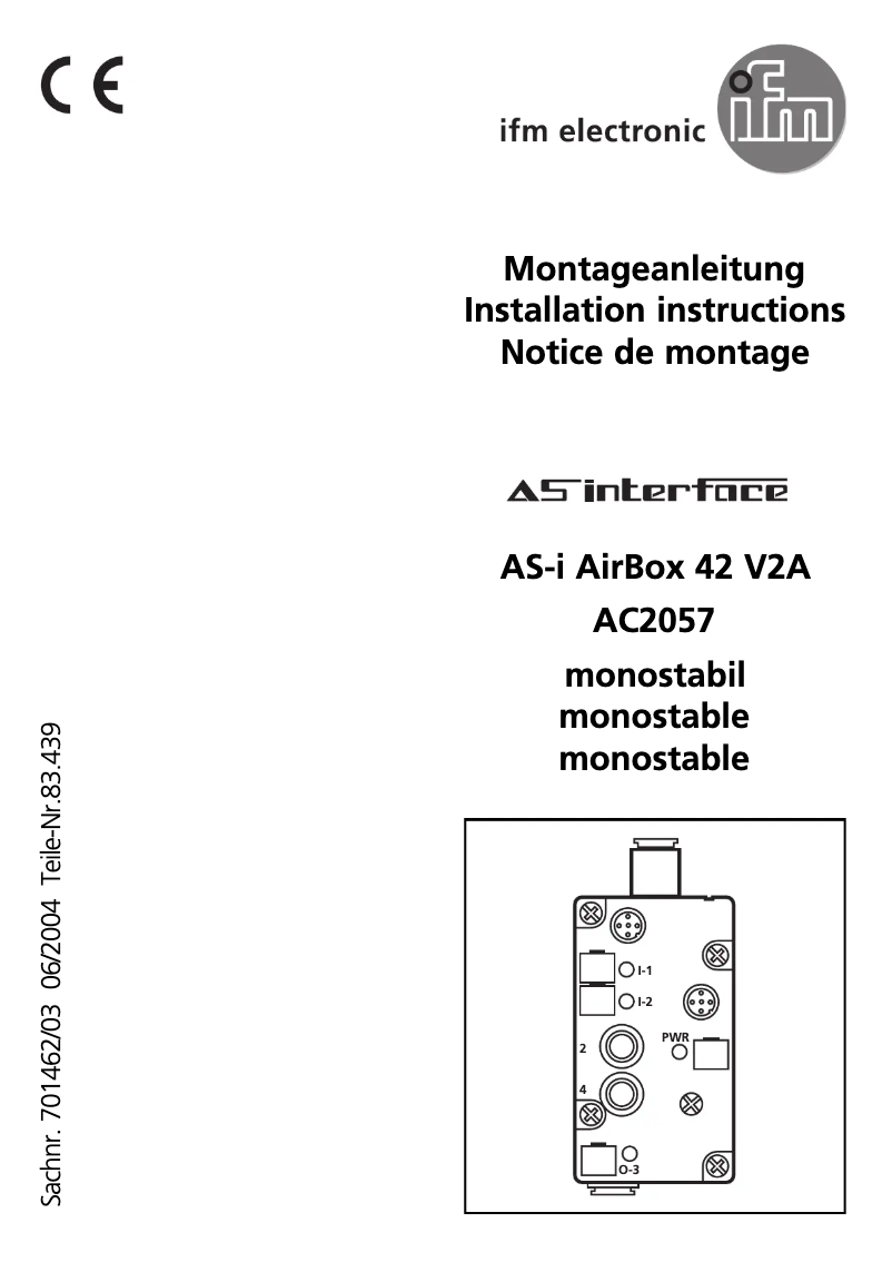First page image of the manual for AC2057