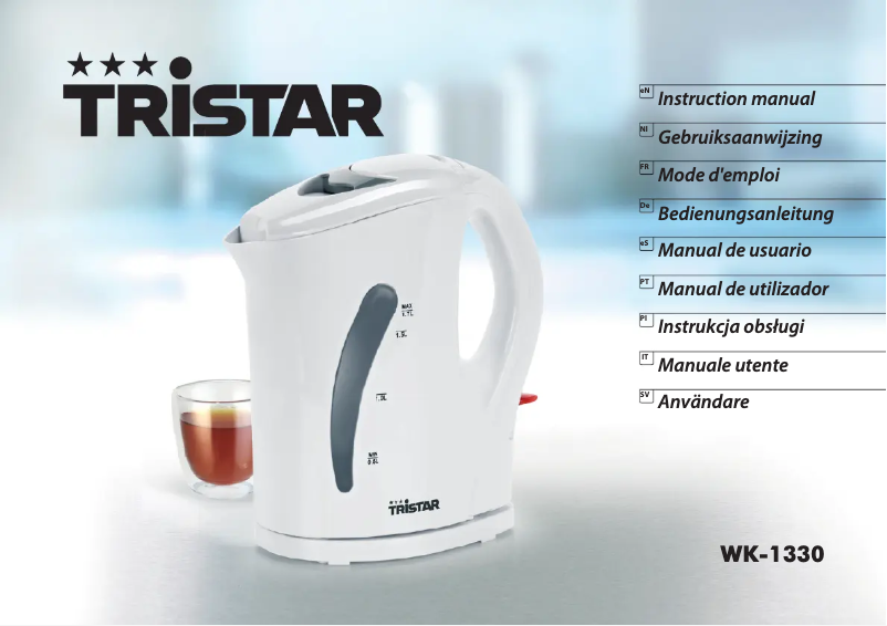 First page image of the manual for WK-1330