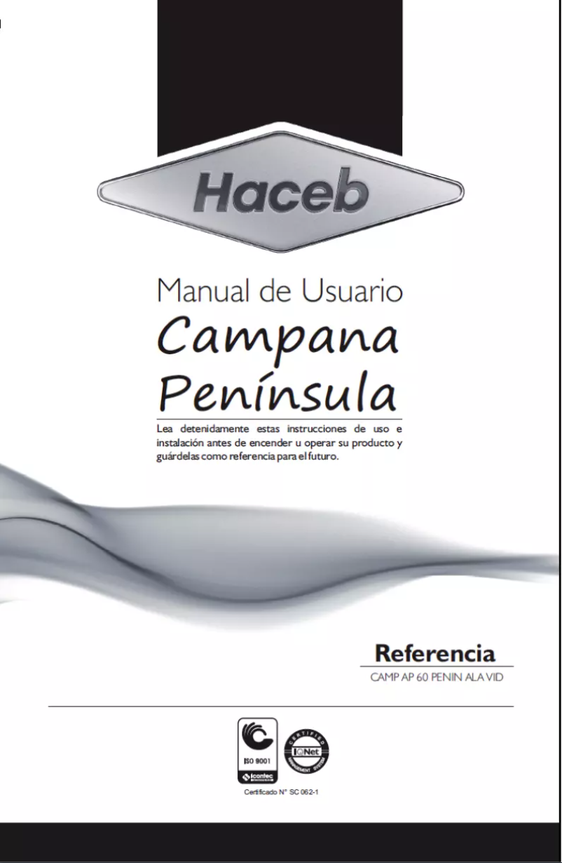 First page image of the manual for Appiani 60 PENIN ALA VID