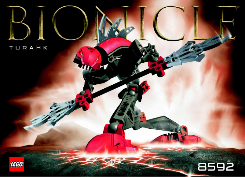 First page image of the manual for Bionicle 8592