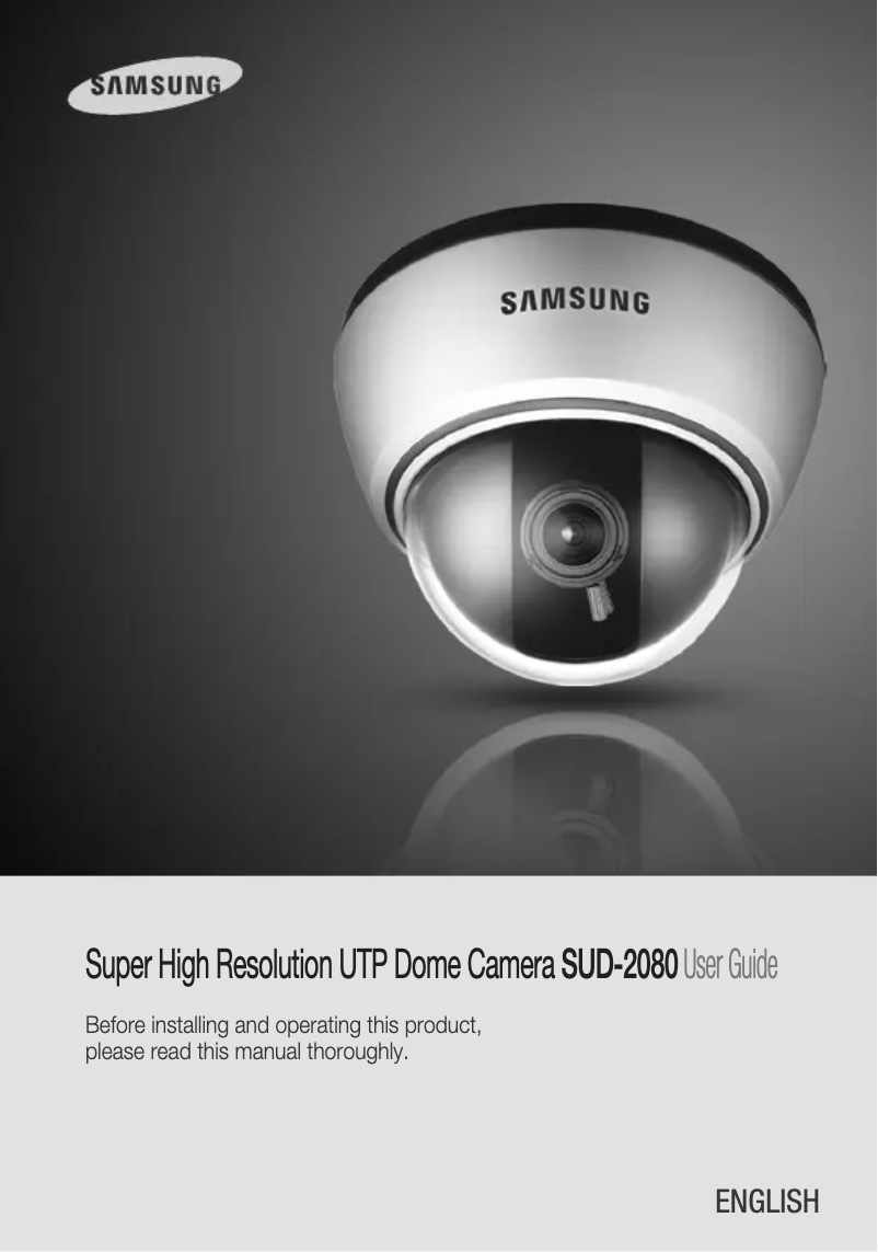 First page image of the manual for SUD-2080