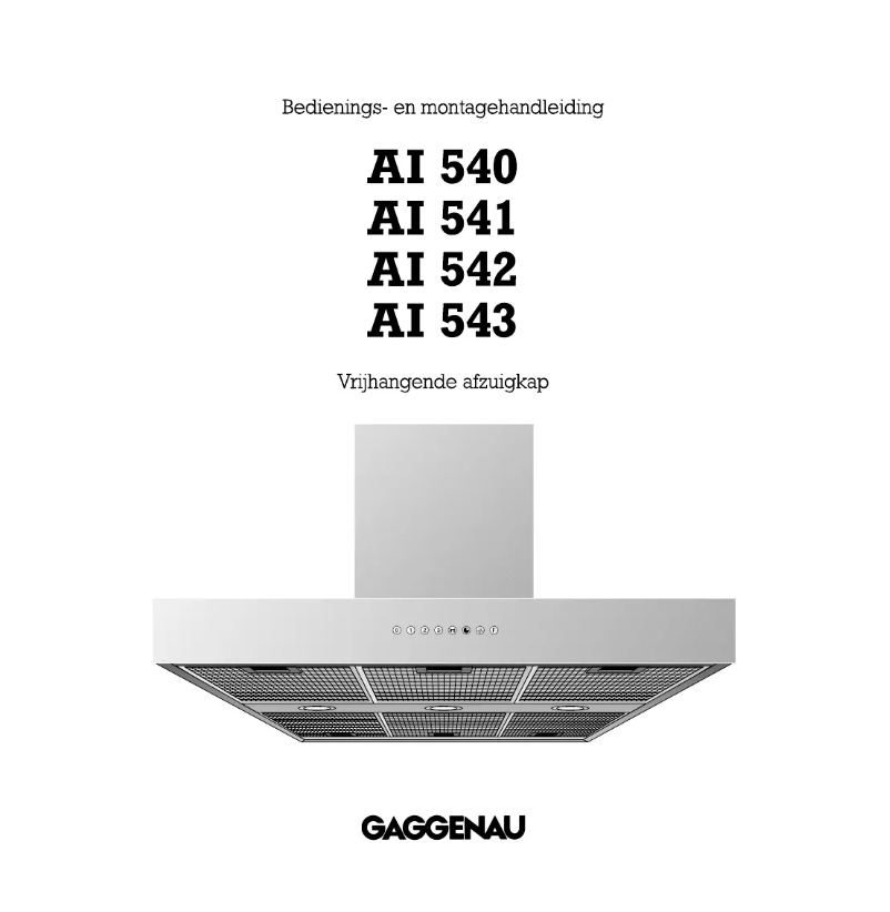 First page image of the manual for AI543122