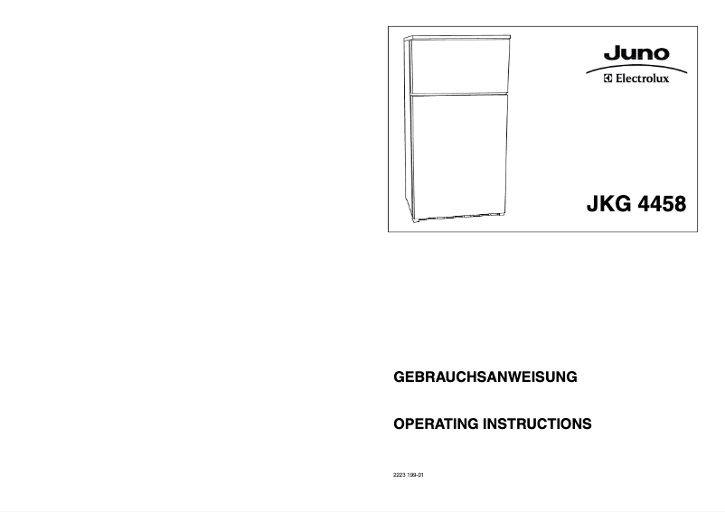 First page image of the manual for JKG4458