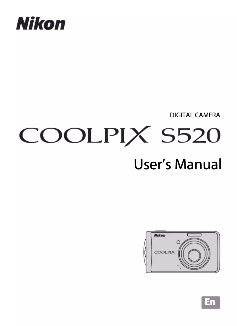First page image of the manual for Coolpix S520
