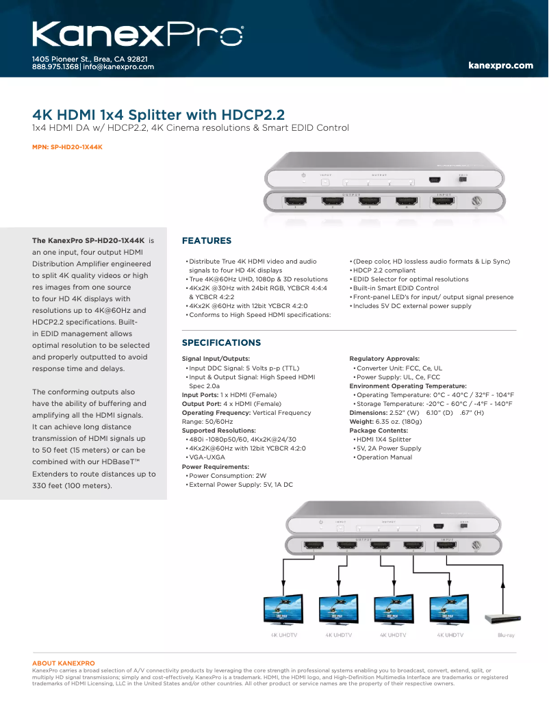 Image de la première page du manuel de l'appareil SP-HD
