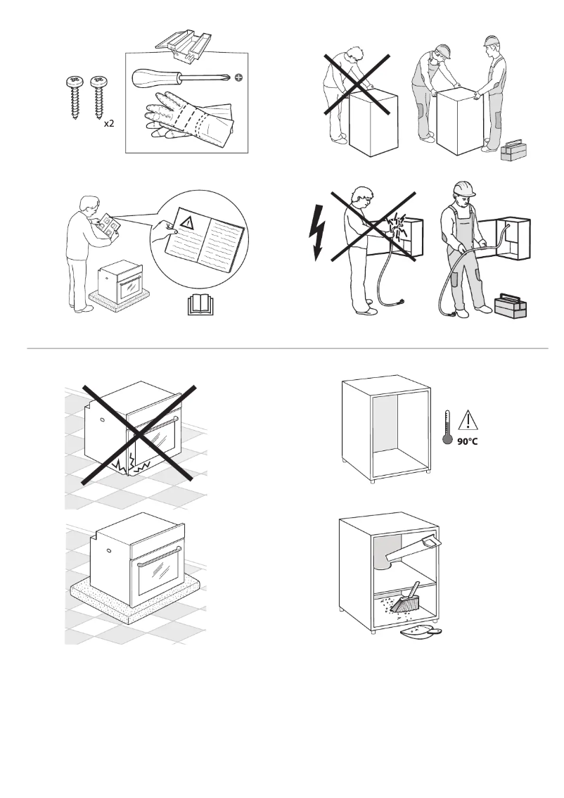 Page 1 of the manual Safety Instructions Whirlpool OA 2N8F D IX