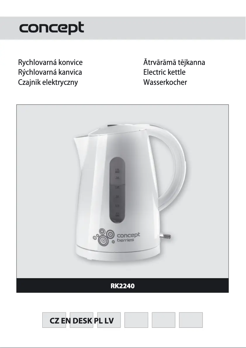 First page image of the manual for RK-2240