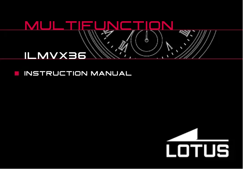 Page 1 of the manual User Manual Lotus 15670