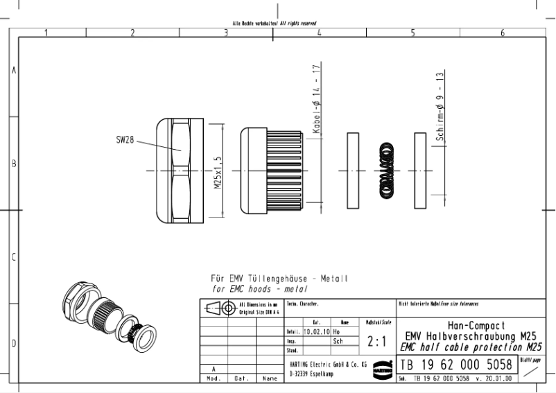 First page image of the manual for 19 62 000 5058