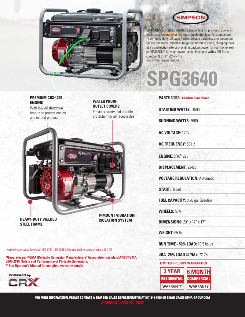First page image of the manual for PowerShot SPG3640