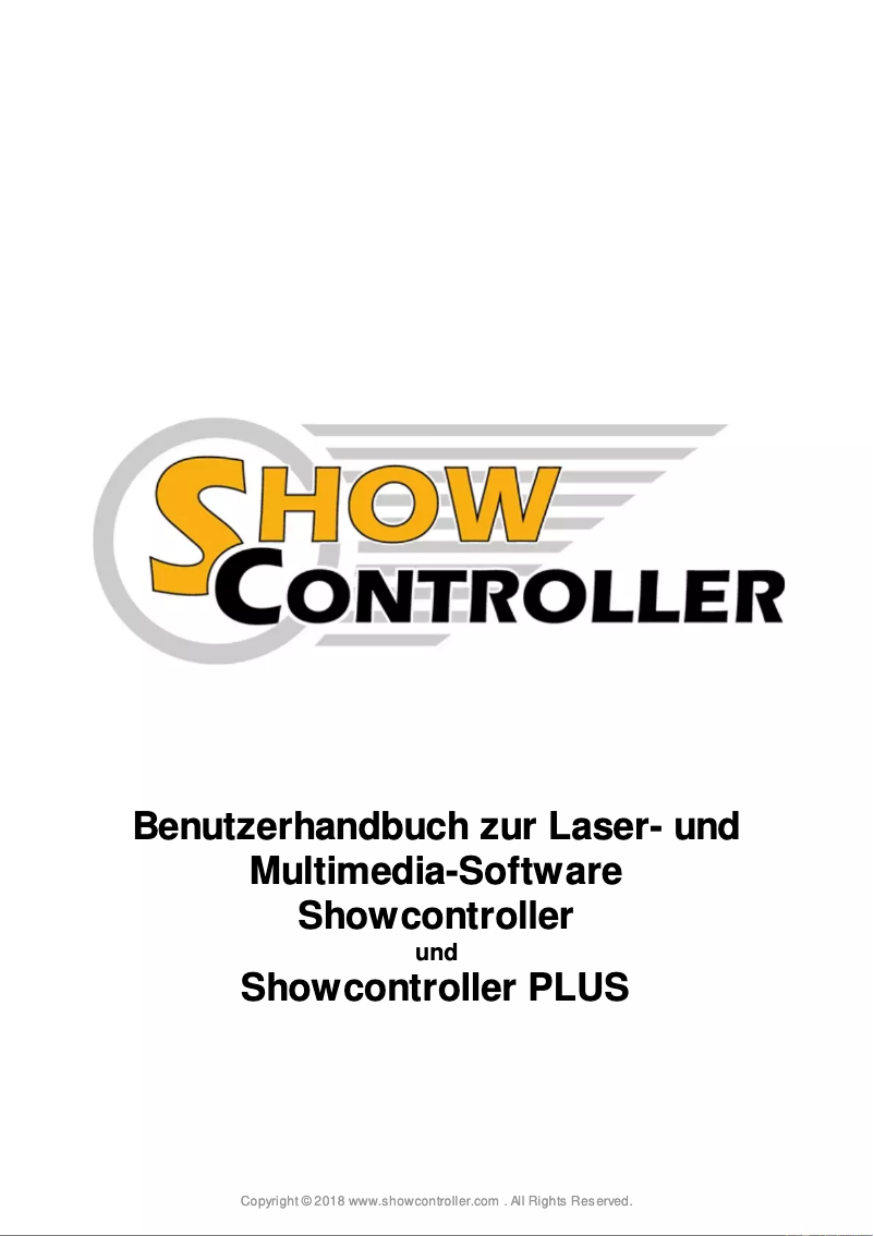 First page image of the manual for Showcontroller PLUS