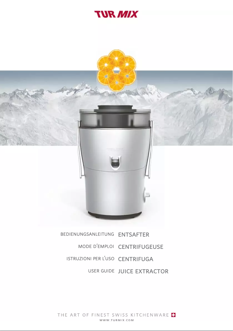 Image de la première page du manuel de l'appareil Entsafter