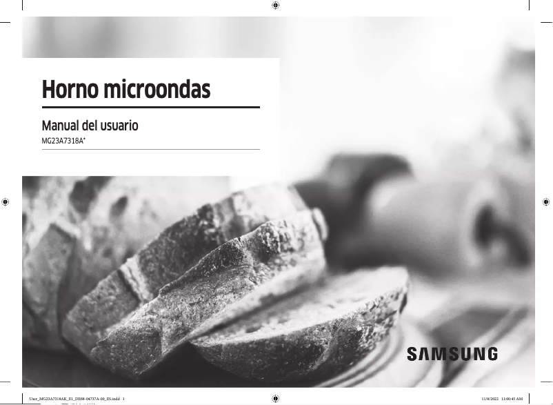 Page 1 of the manual User Manual Samsung MG22M8254AT