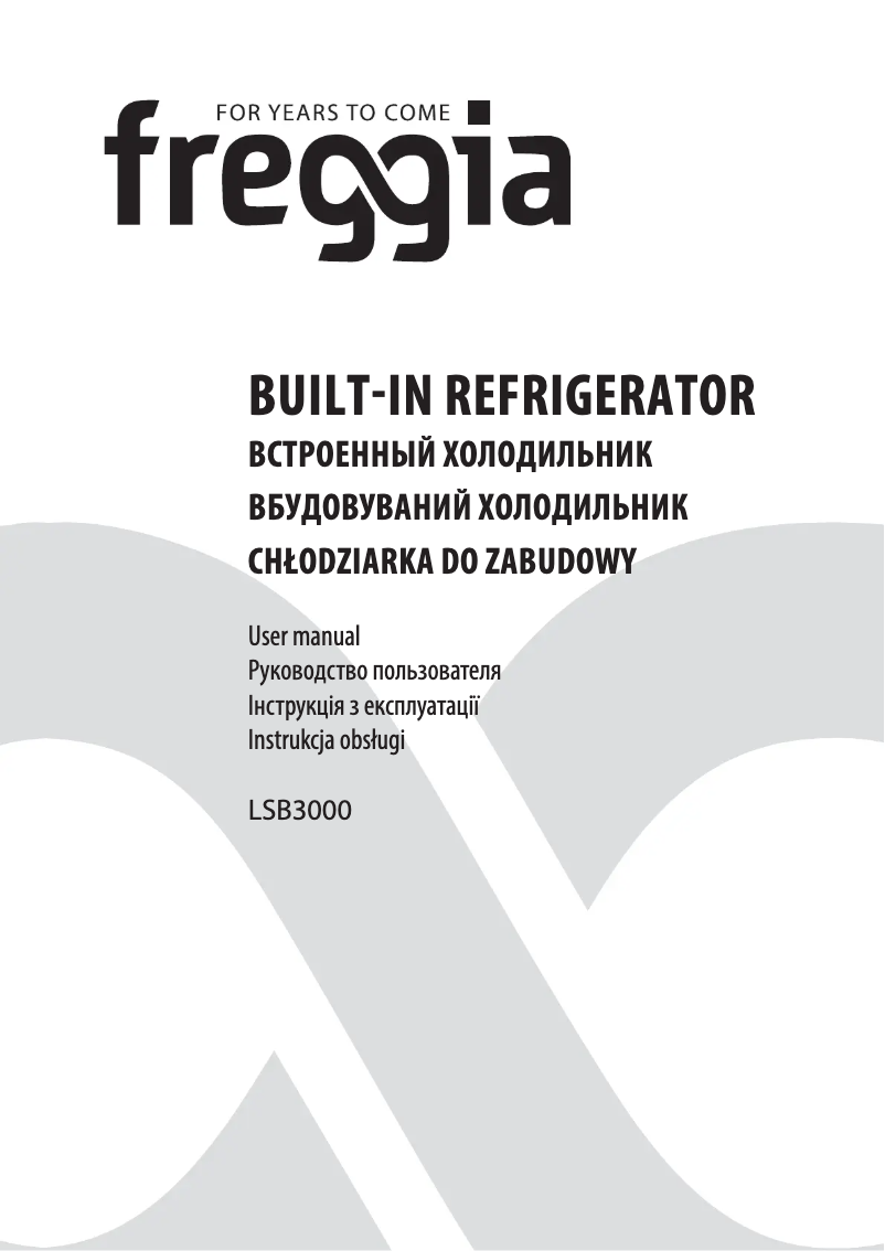 First page image of the manual for LSB3000