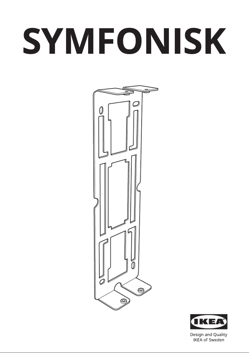 First page image of the manual for SYMFONISK 104.609.30