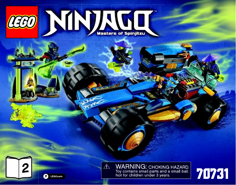 First page image of the manual for Ninjago 70731